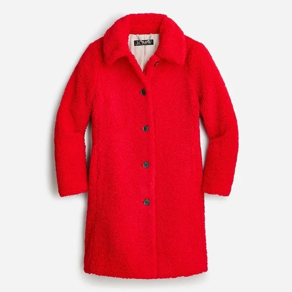 NWT JCrew Petite teddy sherpa lady coat - Picture 12 of 12